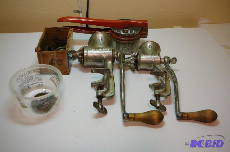 Universal meat grinders and parts and press #...