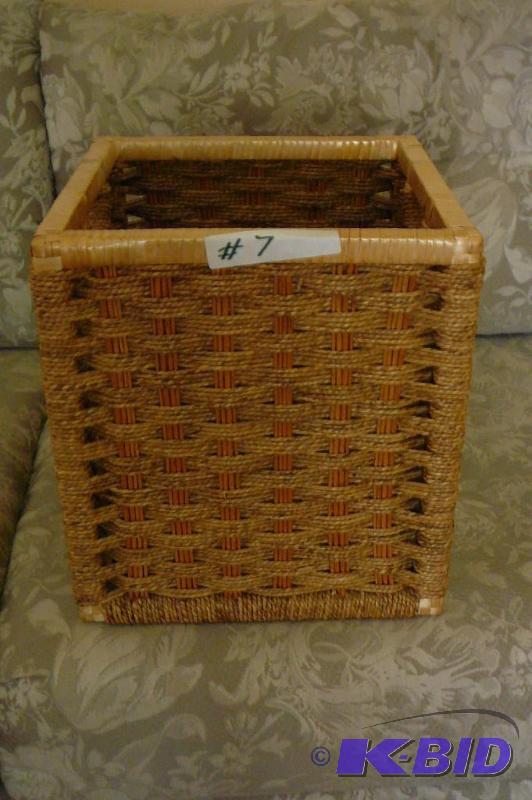 Wicker basket 13&quot tall x 12&quot x 12&q...
