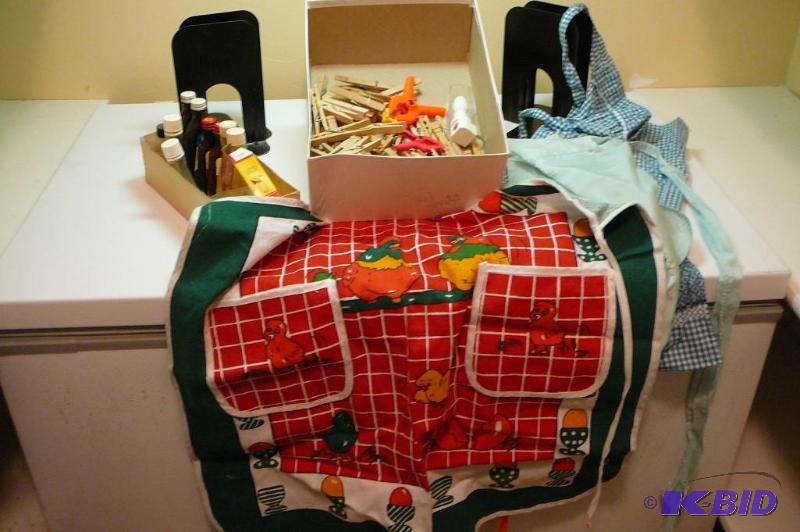Miscellaneous aprons, food flavoring&nbspand...