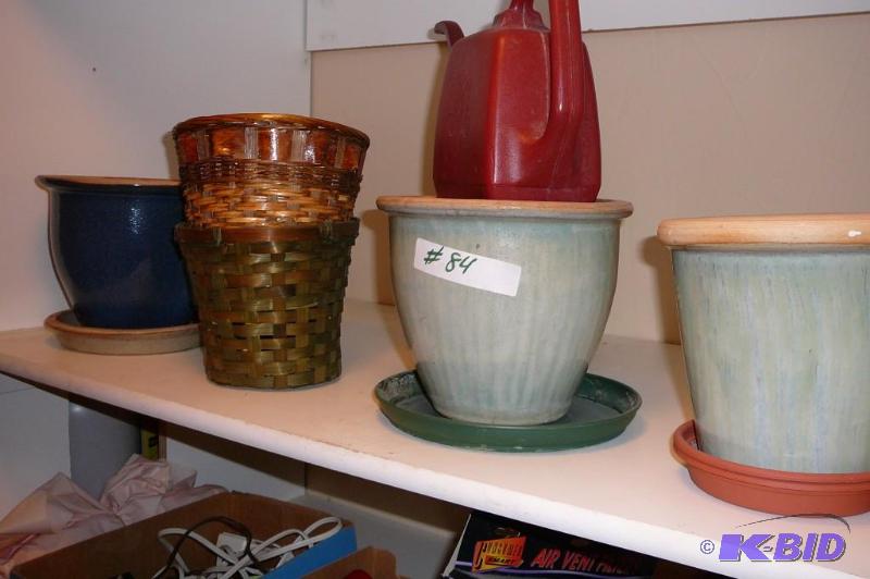 Lot of miscellaneous flower pots &nbsp...