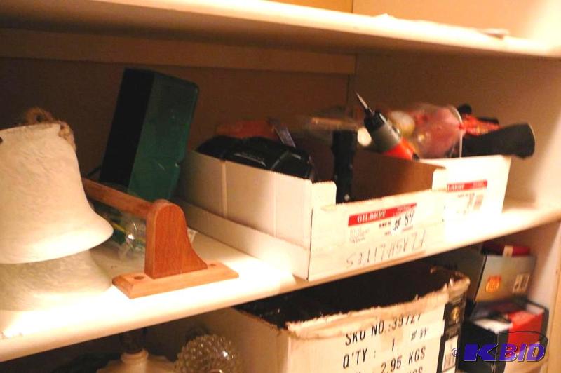 Lot of miscellaneous items paint brushes ,ele...