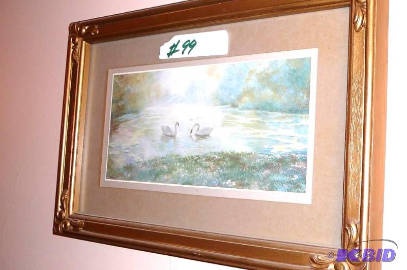 Swan print 10&quotT x 15&quotW...