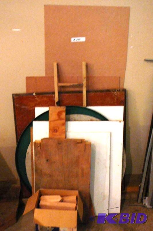 lot 240 image: Lot of miscellaneous wood and wooden folding ...