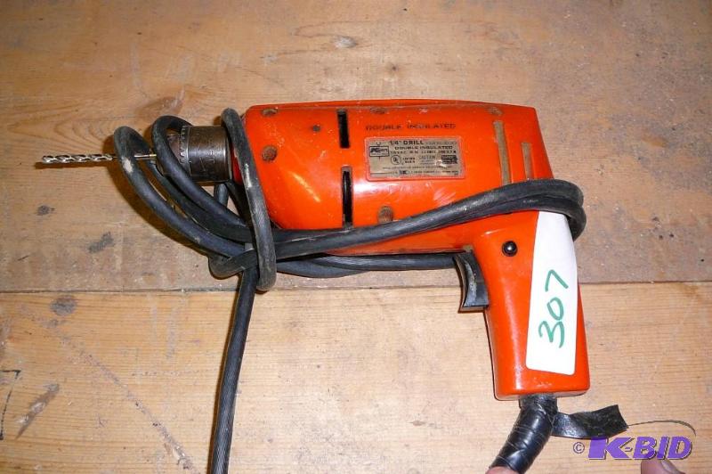 lot 307 image: 14" electric drill  ...