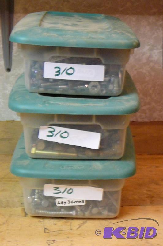 lot 310 image: Lot of miscellaneous leg screws , leg bolts ,...