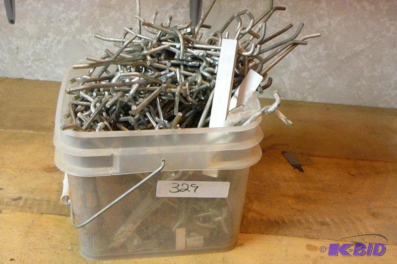 lot 329 image: Lot of miscellaneous size peg board hooks&nbs...