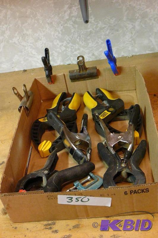 lot 350 image: Large lot of clamps ...