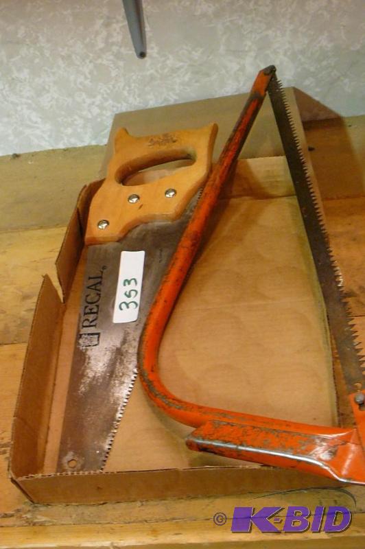 lot 353 image: Regal handsaw and &nbspbucksaw ...