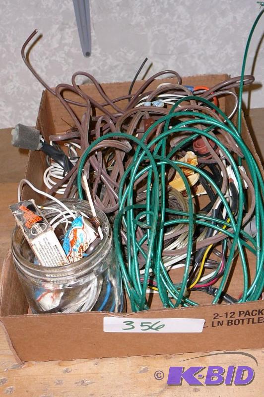 lot 356 image: Large lot of miscellaneous electrical cords&n...
