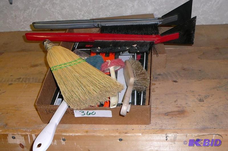 lot 360 image: Lot of hand scrapers and hand broom...