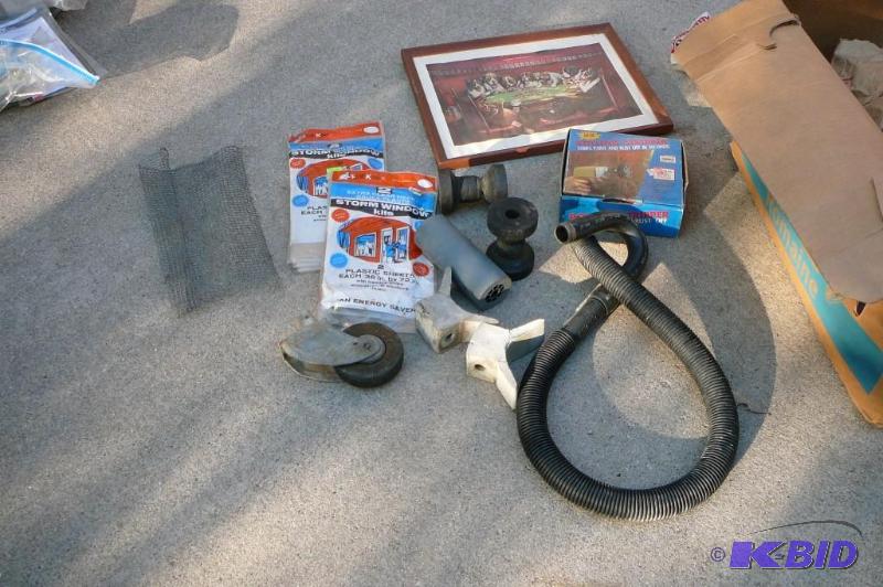 lot 383 image: Large lot of storm widow kits, casters, boat ...