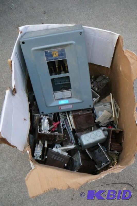 lot 388 image: Lot of electrical switches and electrical&nbs...