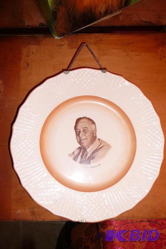 lot 389 image: Collector plate President Roosevelt- FDR 9 in...