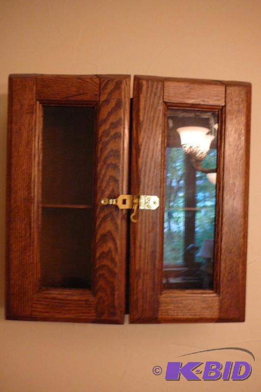 lot 393 image: Oak shadow box...