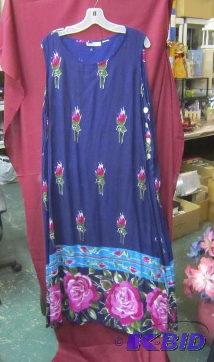 Navy floral dress