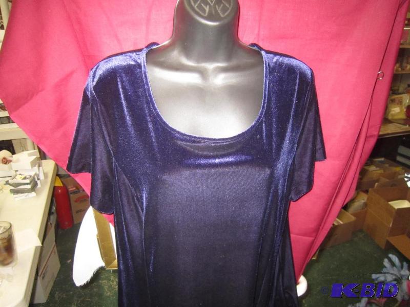 Blue Velvet Dress