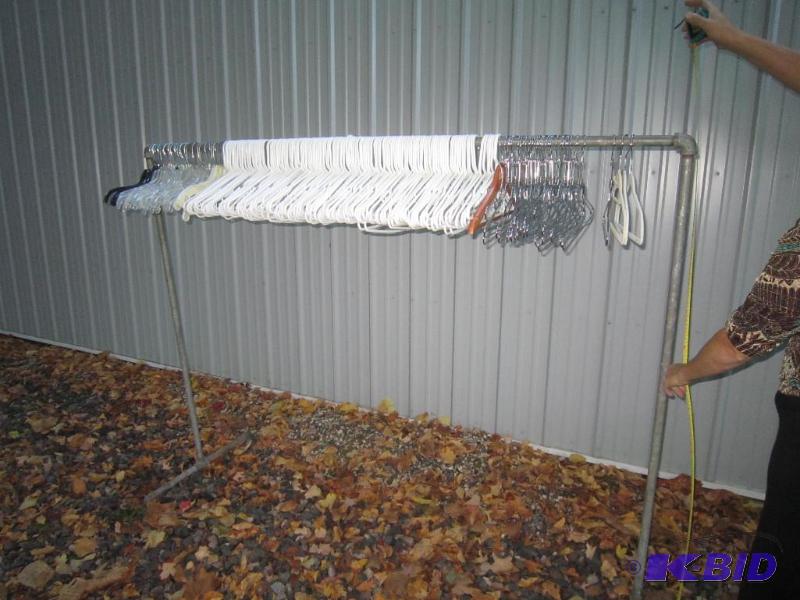 large clothing rack