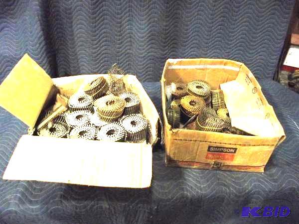 (2) Partial Boxes Of Coil Nails...