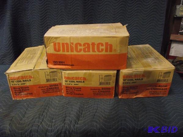 (4) Cases of 15&quot Unicatch Coil Nails   2...