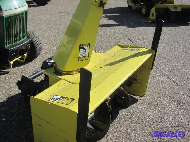 lot 5 image: Front Mount John Deere 2 Stage Snowblower