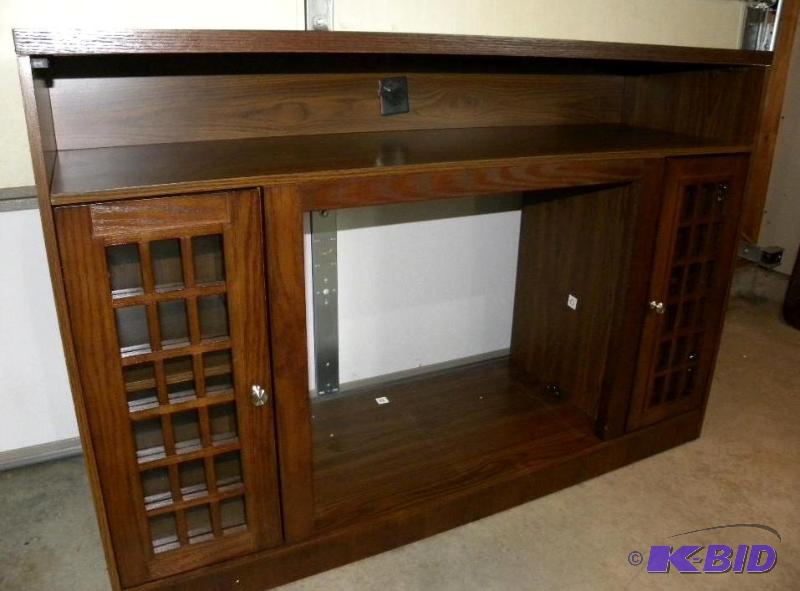 Castlecreek Mission-style Media Stand Firepla...