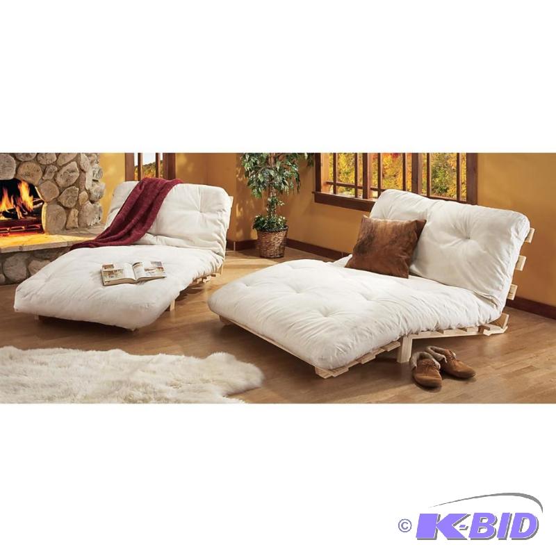 Queen Sz Ultra Light Futon Bed Frame, adjusta...