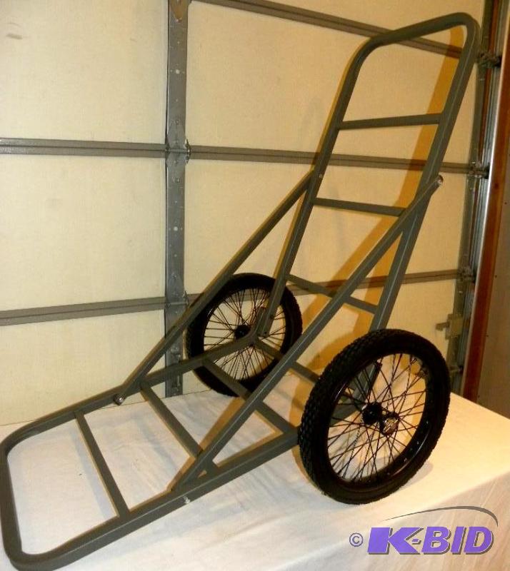 All Steel Folding Deer Cart, 16&quot solid r...