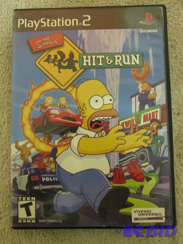 lot 109 image: Playstation 2 The Simpsons, Hit and Run