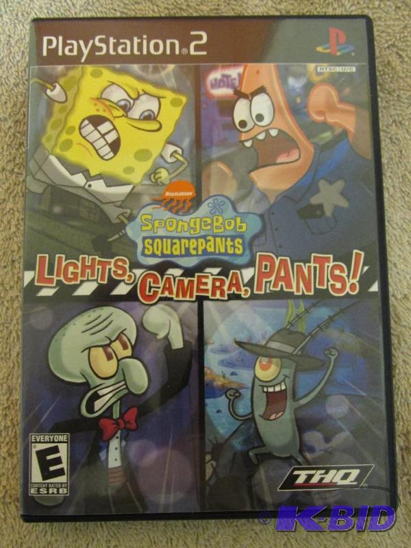 lot 112 image: Playstation 2 Sponge Bob Squarepants  Light, Camera, Pants