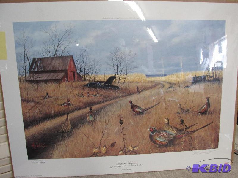 lot 79 image: Les Kouba Print - printed in 1993 with a grant from Miller Brewing Company