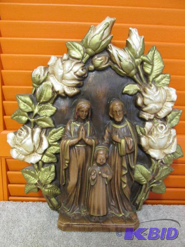 lot 91 image: Holy Family Wall Hanging