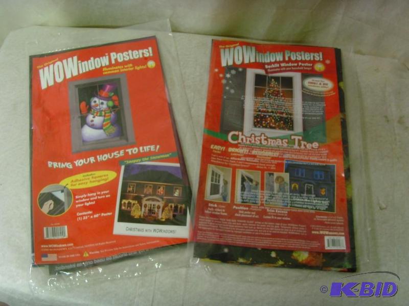 lot 105 image: WOWindow Posters Set of 2