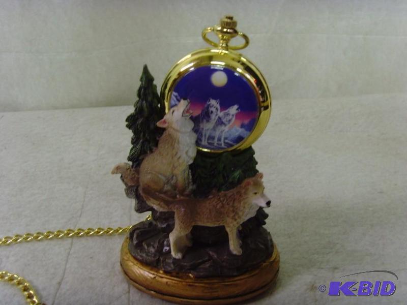lot 13 image: Wolf Scene Watch & Display