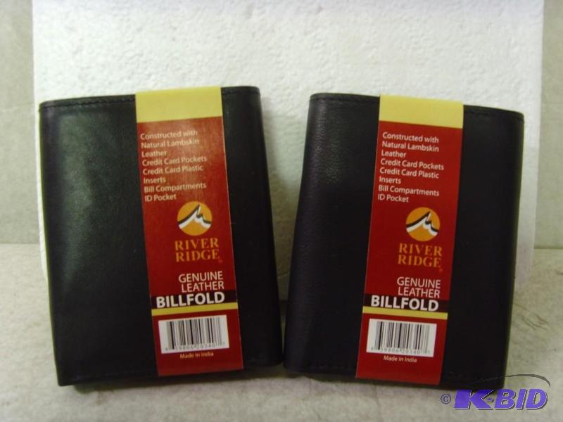 lot 76 image: 2 Genuine Leather Billfold