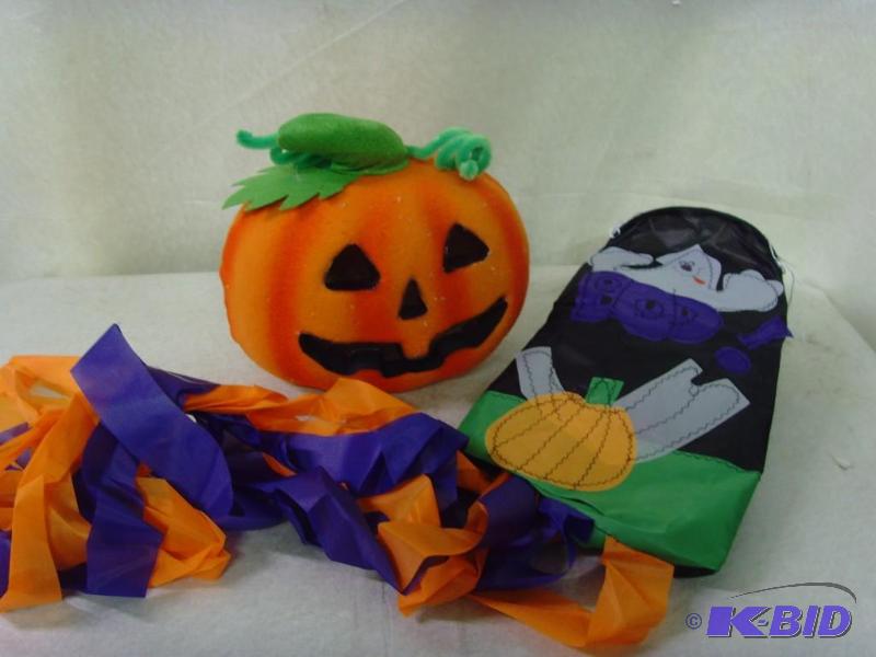 lot 86 image: Fiber Optic Pumpkin Set
