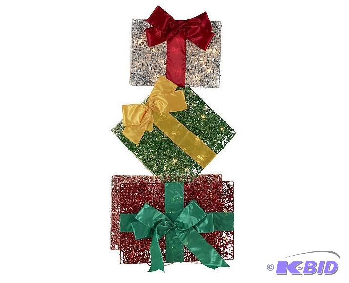 lot 87 image: 36 Lighted Gift Stack