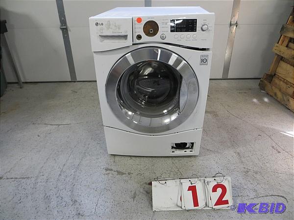 lot 12 image: LG WM1355 White 24" Compact Front load W...