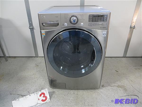 lot 3 image: LG Turbo Wash Series Steam Washer WM3470HVA&n...