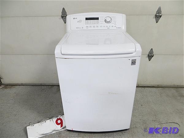 lot 9 image: LG WT4870CW White 27" Top load Washer wi...