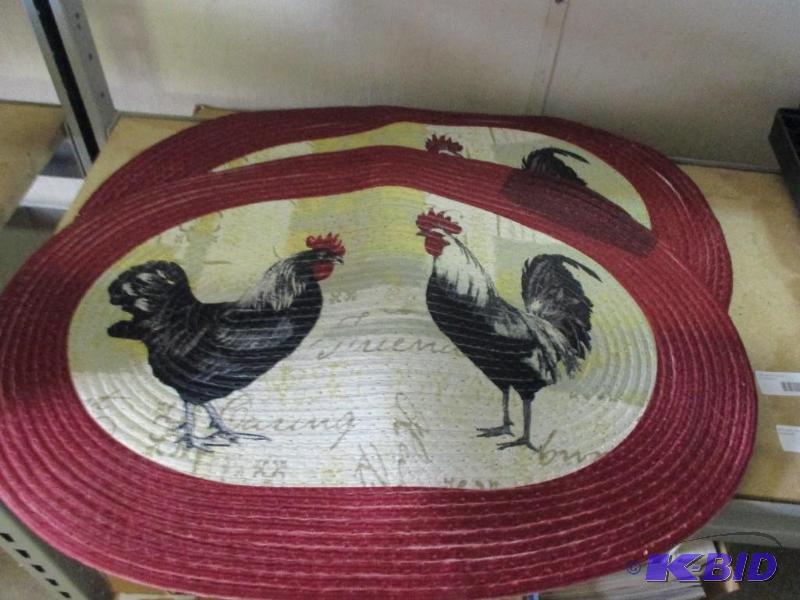 2 rooster mats...