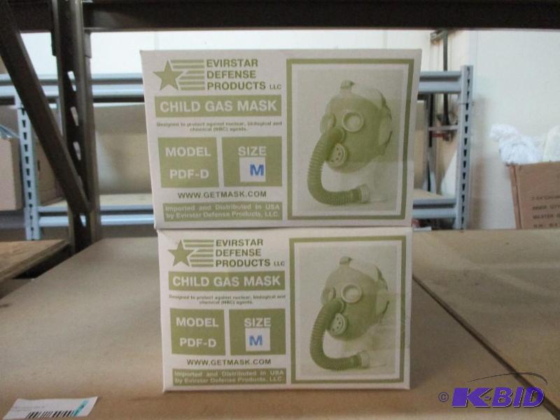 2 New childs gas masks size M...