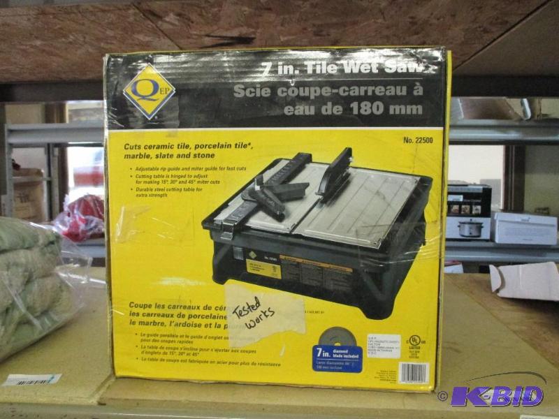 7 in tile Saw, tested and works...