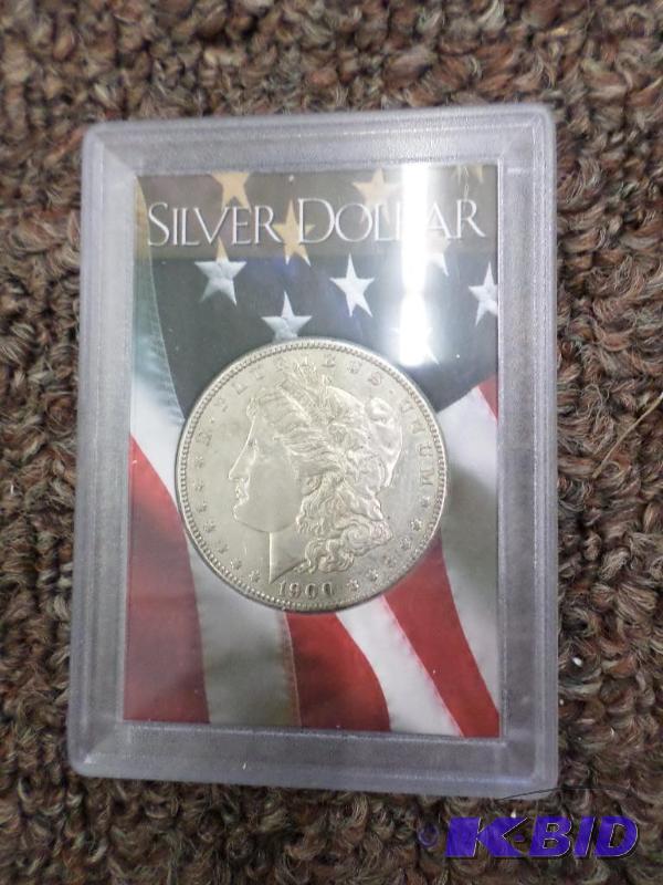 1900 Morgan Silver Dollar EF In Case...