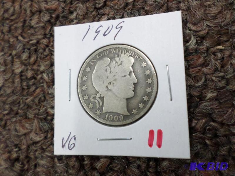 1909 Barber Half Dollar...