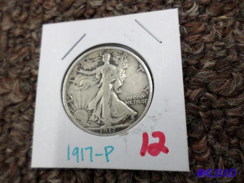 1917 Walking Liberty Half Dolar VG...