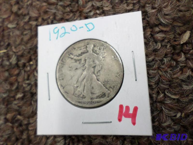 1920-D Walking Liberty Half Dollar G...