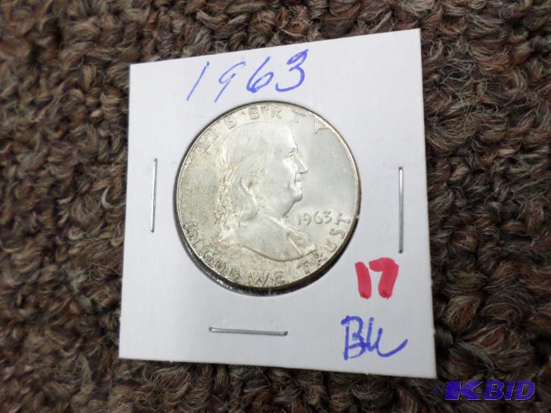 1963 Franklin Half Dollar BU...
