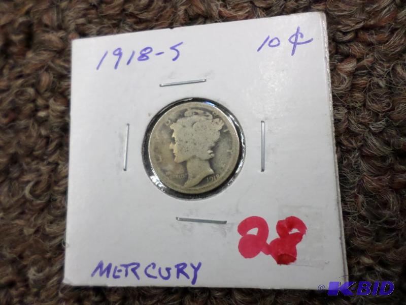 1918-S Mercury Dime...