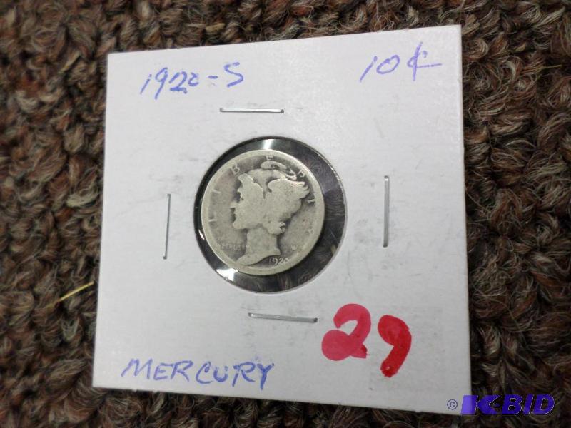 1920-S Mercury Dime...