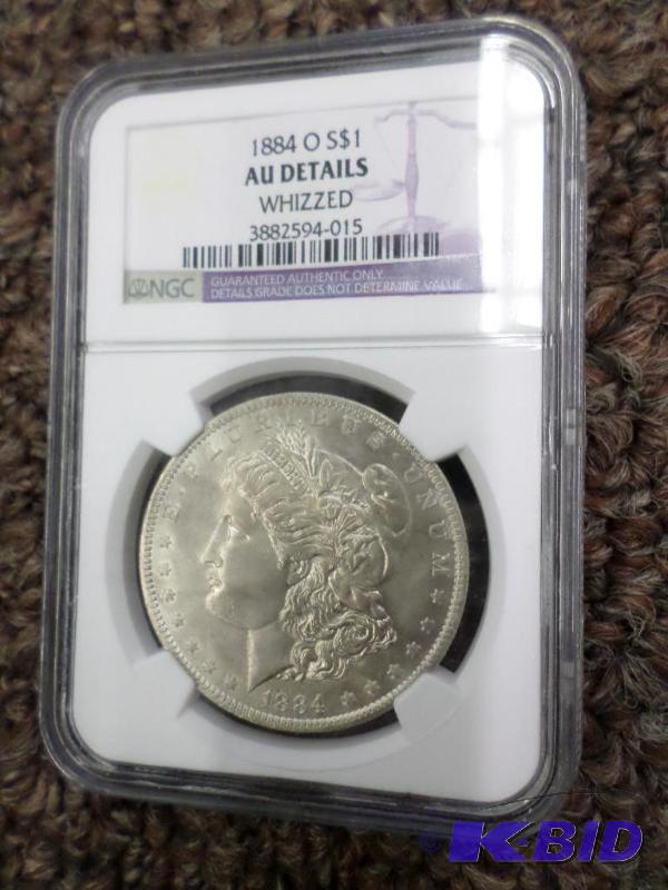 1884-O Morgan NGC Graded Down To AU Details--...